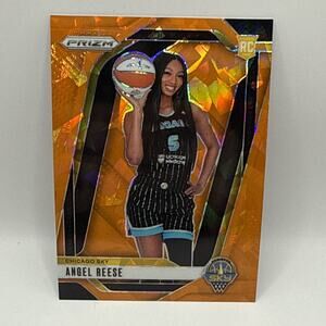 2024 Panini Prizm WNBA - Angel Reese #147 Orange Ice Prizm (RC) Chicago Sky Card